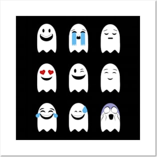 Ghosts Emoji Posters and Art